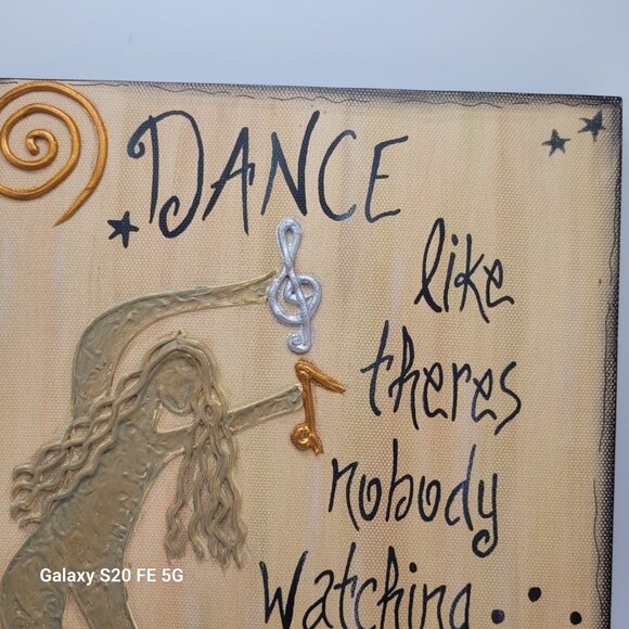 Rhonda Kullberg Art “Dance Like Nobody’s Watching” Painted Wall Art - Picture 2 of 12